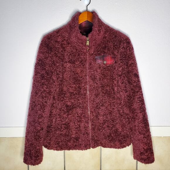 Pendleton Fuzzy Zip Up Teddy Bear Jacket Size Sm - Picture 1 of 10